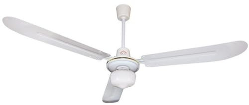 1PEZZO VENTILATORE DA SOFFITTO CON 3 PALE IN METALLO CON LUCE 60 W Ï cm. 140