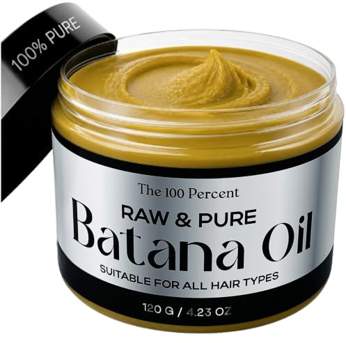 Pure and Raw Batana Oil for Hair Growth Dr Sebi Organic Sourced from Honduras 4.2 OZ / 120g - Cold Pressed - 100% Pure - Hair Growth Oil - Hair Oil Botana