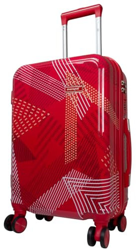 Trendyshop365 Kleiner Handgepäck Trolley 56cm 50 Liter 4 Räder Zahlenschloss rot