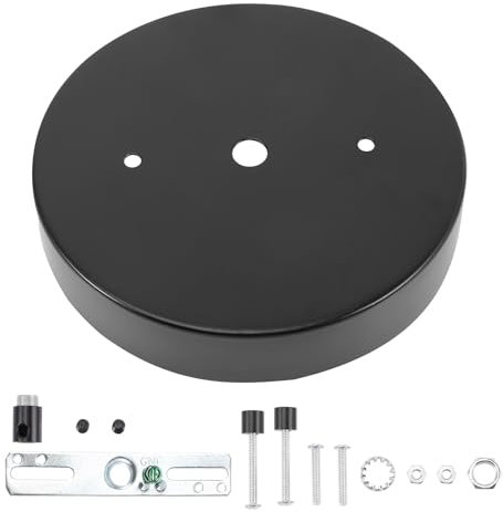 HOMSFOU 1ensemble Plafonnier Métal Avec Plaque De Plafond Rétro Accessoire De Luminaire Pour Lampes Suspendues Et Appliques Murales Pour Chambre Et Salon