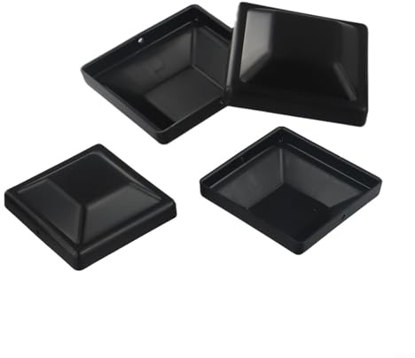 Lot de 4 capuchons de poteau de protection pour clôture de jardin, bâtiment, clôture, décoration de clôture, chapeau de protection pour clôture en bois extérieur