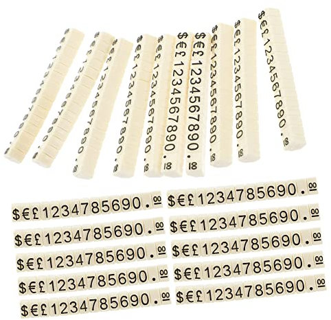 SECFOU 20stücke Teiliges Preisschild Verstellbarer Preisteilwürfel Aus Aluminiumlegierung Preisaufsteller Für Schmuckladen Einkaufszentrum Etikettenhalter Mit Glatter Oberfläche Stabile