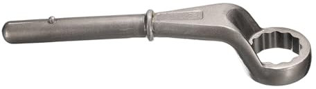 sourcing map Llave de mango tubular de extremo de caja compensada CR-V de 1-9/16 pulgadas, llave Torx de extremo único de 12 puntos, llaves tubulares de cuello alto para apretar, quitar tornillos y