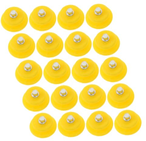 Homoyoyo Crampons Antidérapants Pointes de Traction Robustes Jaune en Acier Inoxydable Lot de 20 pour Chaussures pour Conditions Neigeuses et Glacées en Extérieur