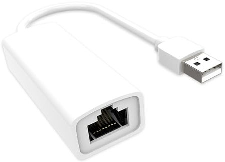 wilcractk USB2.0 RJ45 (100 Mbps) Adaptateur Ethernet USB, USB Ethernet - Compatible avec Les Ordinateurs Portables, PC, Mac TV (Windows 7-11, MacOS, Linux) - Plug & Play, Connexion Filaire Stable