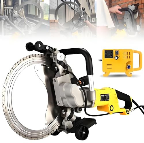 smafoseedding Scie Circulaire Électrique sans Balais 5000 W avec Lame De Scie À Eau | Coupe Profonde De 29 Cm | Scie Diamantée Double Mode Eau/Sec | Coupe Béton, Pierre Et Carrelage