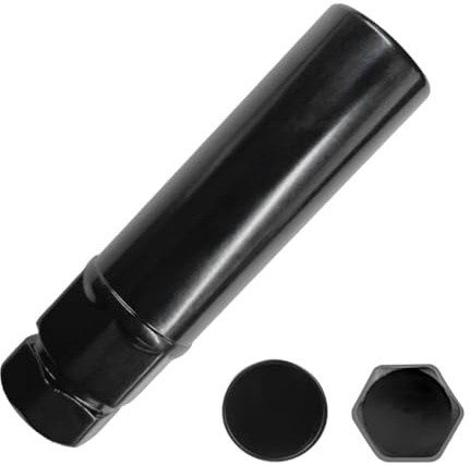 ZIMISI Large 6 Spline Lug Nut Socket, Aftermarket Splines Tuner Lug Nut Key Replacement, Universal Car Wheel Lock Removal Tool for 7/8/22mm and 13/16/21mm Hex Socket Wrench (Large 6 Spline)