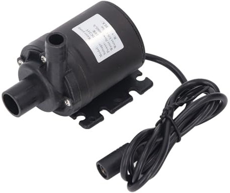 Oumefar Bomba Sumergible 200 GPH 800L/H, Bomba Silenciosa DC24V para Acuario de Fuente de Estanque, Altura de Elevación de 5 M con Control de Flujo