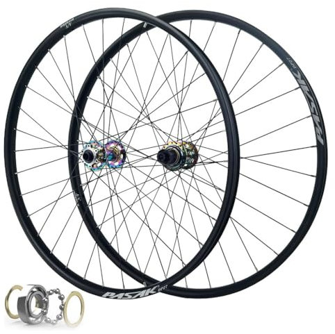 AADDFDD Mountainbike-Radsatz 26 27,5 29 Zoll, Scheibenbremse 32H MTB-Räder vorne und hinten, Felge durch Achse 142 mm für 8-12-Gang-Kassette, 2150 g
