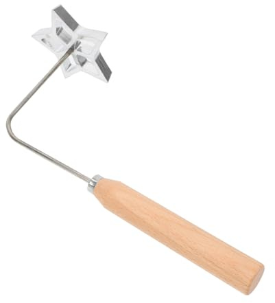 Uonlytech Moule à Friture Aluminium avec Poignée Bois Timbale pour Pâte Friture Légère et Portable Ustensile Cuisine Pratique pour Snacks et Pâtisseries
