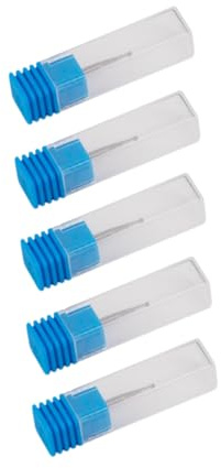 Kit de Brocas de Diamante para Amolar, 5 Piezas Plata | Grabado y Pulido Fino, Acabado Suave y Silencioso, para Cristal y Madera Dura en Bricolaje