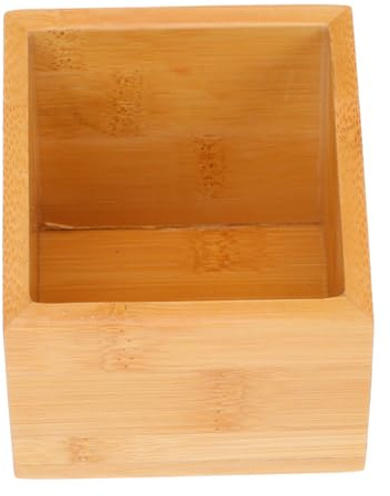 DOITOOL Wooden Tea Bag Storage Box Single Open Design Smooth Edges Hotel Household Coffee Sugar Bag Organizer Case for Home and Homestay