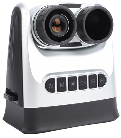 Tosuny Fotocamera Binocolo Digitale, 4K 48MP 15X Zoom Lente Ribaltabile da 180 Gradi Schermo a Colori da 4 Pollici, con Custodia Portatile e Tracolla, per Birdwatching Viaggi (Con scheda da 32 GB)