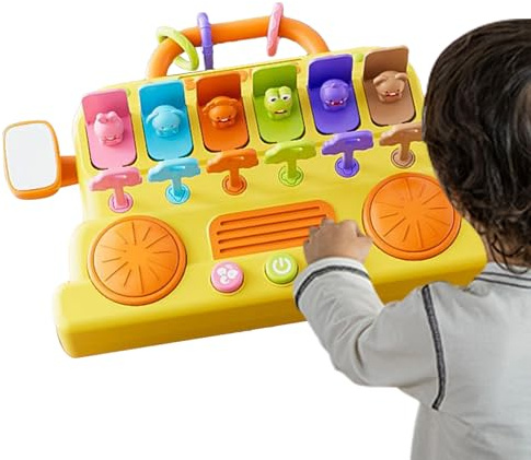 Générique Lernspiel | Klavier und Akku, Lernspielzeug für Musikinstrumente – zu Weihnachten Geburtstag Reise Mädchen Kindergarten