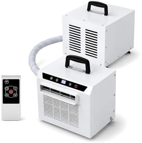 Mini Split Portatile 3000BTU – Silenzioso – Leggero 220V-1.5Metre | Doppio controllo: pannello touch sull'unità + telecomando wireless per massima comodità.