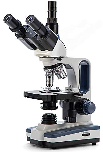 Swift SW350T Mikroskop Compound Trinokular, Research-Grade für Lab, 40X-2500X Vergrößerung, mit Weitfeld 10X, 25X Okulare, Siedentopfkopf, Kamera-kompatibel