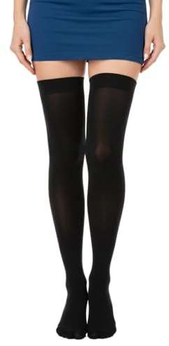 Med Kompressionsstrümpfe oberschenkelhoch, Klasse 2, offene Fußspitze Unisex
