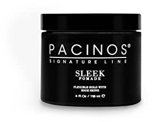 Pacinos Sleek Pomade Herren 118ml – Extra Halt & Shine Finish – Langanhaltende Definition – Wasserlösliche Formel – Für Alle Haartypen - Bart Pomade - Fruchtiger Duft