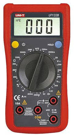 UNI-T Uni-trend Multimeter clamp meter UT132B UT132C palm size digital Multimeter Display counts: 2000 Certificates: CE/cETLus/RoHS battery voltage test(UT132B)