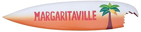 Generisch Deko Surfboard 100cm mit Margaritaville Motiv zum Aufhängen für Tiki Bar