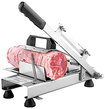 Fleischschneider für den privaten oder gewerblichen Gebrauch, manueller gefrorener Fleischschneider, Rindfleisch-Hammelrollen-Fleischschneider, für Gemüse und Obst, Edelstahl-Schne