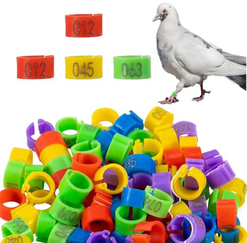 100/200 Stück offenes Fußkettchen für Tauben, Geflügelbedarf, Taubenbeingurt, Vogelbeingurt, Taubenbeinring, Vogelbedarf, Taubenwettbewerbsband, Taubenbedarf, Identifikationsring