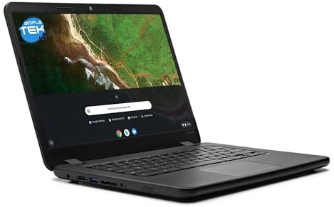 SIMPLETEK - PC Laptop 14 tum 4 GB RAM 32 GB eMMC N42-20 tangentbord italiensk N3060 processor 1,60 GHz Max 2,48 GHz 2C/2T LCD 1366 x 768 med webbkamera Wifi BT 2x USB HDMI SD nätaggregat ingår
