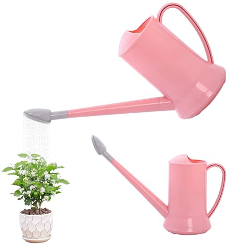 Regadera de 2 litros con caño Largo, de plástico, Desmontable, para Plantas, regadera, rociador de Agua Ligero, Botella de riego para Interiores, Exteriores, jardín, casa, Flor, Bonsai, Planta()