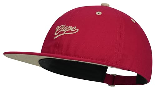 CLAPE Flat Brim Basecap Herren Damen Snapback Cap Baumwolle Baseball Cap Sonnen Schutz Kappe Verstellbar