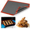 Tappetino Microforato per Forno, Tappetino da Forno in Silicone, Tappetino a Doppia Faccia, Tappetino Microforato, Antiaderente, Resistente al Calore, Riutilizzabile, Antiscivolo Teglia (40x60cm)