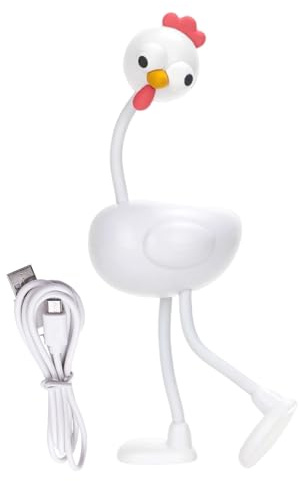 Lampada gallina | Lampada di risveglio per la camera dei bambini, paralume a 3 livelli di luminosità regolabile con articolazioni flessibili per ufficio, comodino, angolo lettura per adulti e