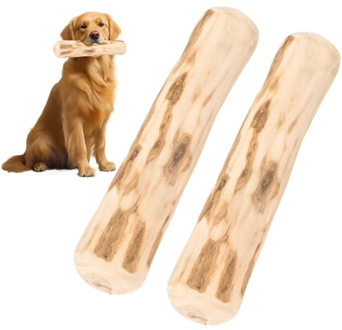 CUVZORA 2 Stück Kauknochen Hund aus natürlichem Kaffeeholz, Hundespielzeug für Welpen, Zahnpflege und Kauspielzeug, Ideales Hundezubehör für Welpen und kleine, Hunde Kaffeeholz für Kauholz