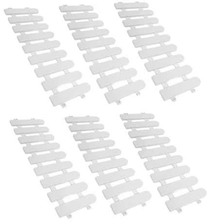DIYEAH 6pcs Plastic Pet Fence Panels for Outdoor Tortoise Enclosure, 50cm X 13cm Garden Lawn Edging Picket Fence for Small Animals and Outdoor Grazing
