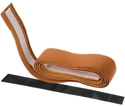 Luxshiny Nastro Antiscivolo in Vera Pelle per Impugnatura Racchetta da Tennis e Badminton Assorbente Sudore Flessibile e Durevole per Manubrio Bicicletta