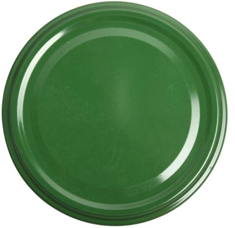 100x Glass Jar Lids Twist Off 82mm Metal Replacement Caps for Jam Honey Pickle Vegetables Fruits Plain Colors Metal Preserving Lid (Green)