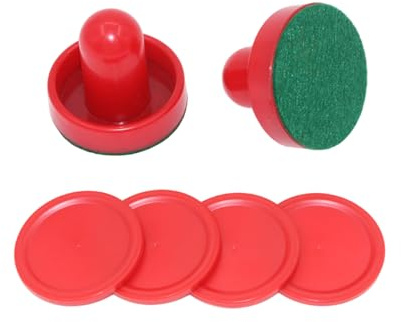Guaber Plastics Air Hockey Pusher - Juego de paletas de repuesto con discos resistentes para mesas de juego para adultos y niños