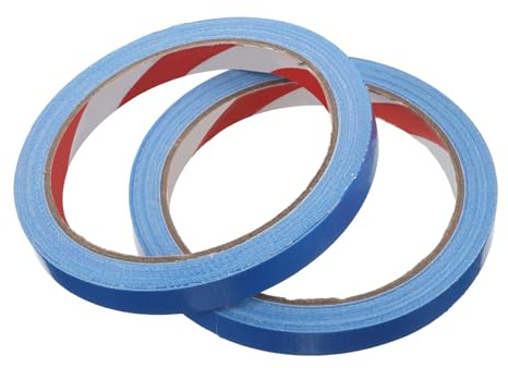 ORFOFE Nastro di Protezione per Bordi Racchetta da Ping Pong e Pickleball 2 Pezzi 10m X 1Cm Blu Nastro Adesivo Anticollisione Riutilizzabile per Impugnatura Accessorio Sportivo per