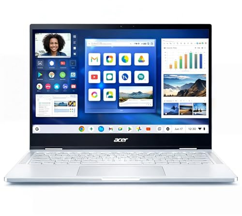acer Chromebook Plus 514, 14 FHD Touchscreen Laptop, Intel 8-Core i3-N305, 8GB RAM, 512GB SSD + 2TB Cloud (2.5TB), Chrome OS, Long Battery Life, High-End Business/Luxury Gift