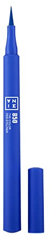 3INA - The Color Pen Eyeliner 850 - Flüssiger Eyeliner Blau | 10h Langhaltende Matte Eyelinerstift mit Präzision Spitze- Hochpigmentiert Flüssig liner - Vegan - Cruelty Free