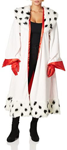 Disguise 101 Dalmatiner animerad Cruella-dräkt för kvinnor, vit/överdådig trädgård, XL