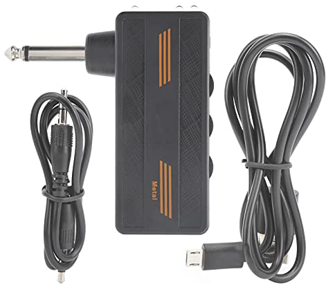 Guitar Amp, Electric Guitar Amp, Electric Guitar Headphone Amplifier Chargeable Portable Distortion Effect CA‑101 with Small Size