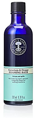 Neal's Yard Remedies Geranium and Orange Foaming Bath | Promote Calmness & Wellbeing | 200ml