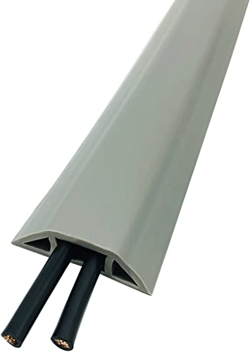 DXIUMZHP Boden Kabelbrucke Flach Lagernutzung Einfache Installation Fussboden Kabelkanal， Sicherheit Warnlinie Bodenkabelkanal，Stabilität Wiederverwenden Können (Color : Gris B, Size : 15m)