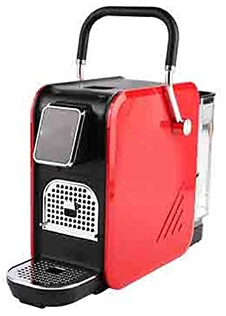 FHKBB Cafetera, Cafetera De Cápsulas Máquina De Café Pequeña Automática Multifunción Doméstica Portátil De Cápsulas Máquina De Café Adecuada para La Oficina En El Hogar, Regalo (Rojo Tal