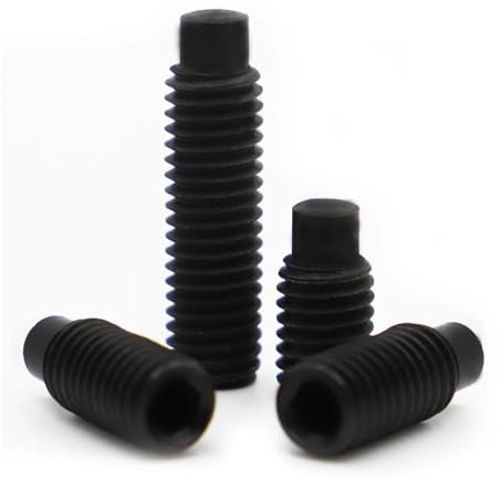 Sechskant-Innensechskant-Klemmschraube aus Stahl der Güteklasse 12.9 mit konvexen Endschrauben mit Zapfen und Gewindestift M3, M4, M5, M6, M8(3mm,M6 10pcs)