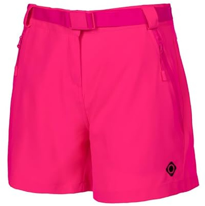Izas Nagela II Pantalón Corto Trekking y Senderismo para Mujer. Tejido Mount-Stretch Repelente al Agua, Transpirable y Elástico. Rápido Secado. Incluye Cinturón. Regular Fit
