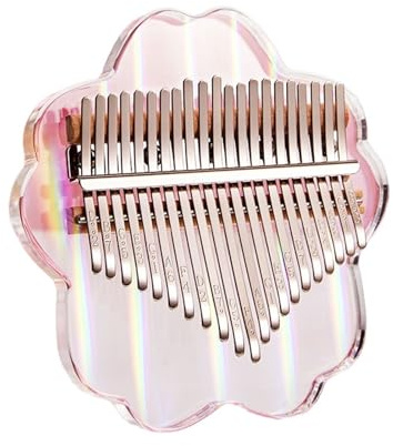 LVYUDS Acryl-Kalimba, Einfaches Daumenklavier Mit 17 Tönen, Transparentes Finger Klavier Mit 21 Tönen Aus Kristall (Color : A, Size : 21 keys)