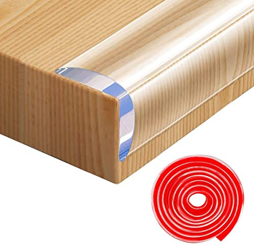 Sicherheitseckenschutz, Kanten- und Eckenschutz, Babysicherung, Sicherheitsecken, transparent, Möbel, Tisch-Eckenschutz für Möbel gegen scharfe Ecken (2 cm x 4 m)