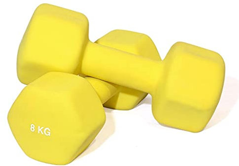 FHPEWXDG Kleine Hantel Hanteln, Neopren-Hantel-Handgewichte, 4 kg / 5 kg / 8 kg / 9 kg / 10 kg Hanteln 2er-Set, rutschfest, rollsicher, für Frauenübungen geeignet