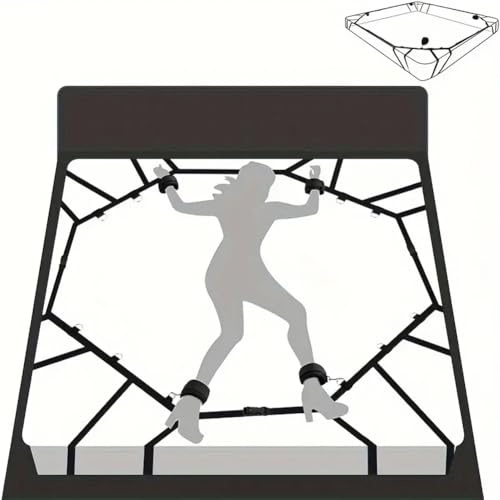 1 set di cinghie di legatura del letto aggiornate e rinforzate cinghie di ragnatela del letto cinghie di yoga